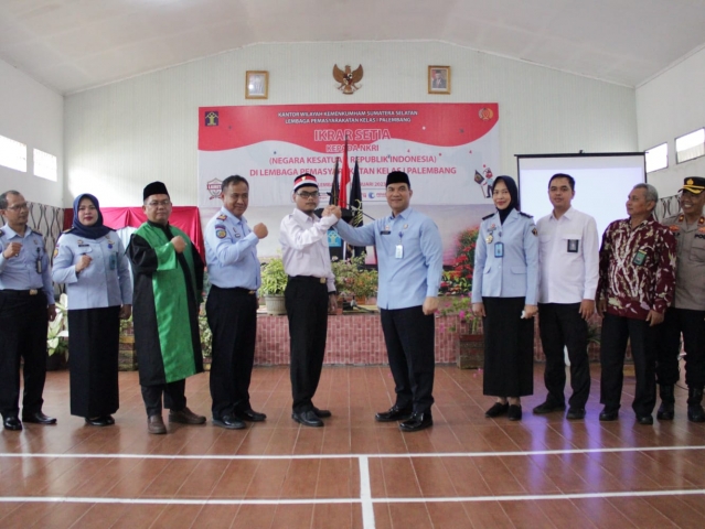 Napi Teroris Lapas Merah Mata Palembang Kemenkumham Sumsel Ikrar NKRI 1