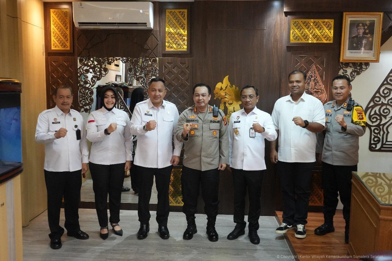 kakanwil kemenkum sumsel audiensi kapolrestabes palembang 6