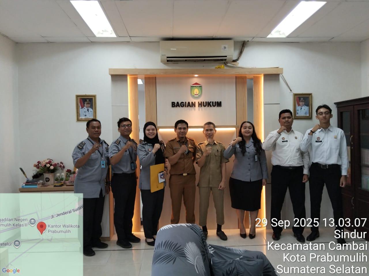 Kanwil Kemenkum Sumsel Koordinasikan Penilaian Mandiri Indeks Reformasi Hukum di Kota Prabumulih
