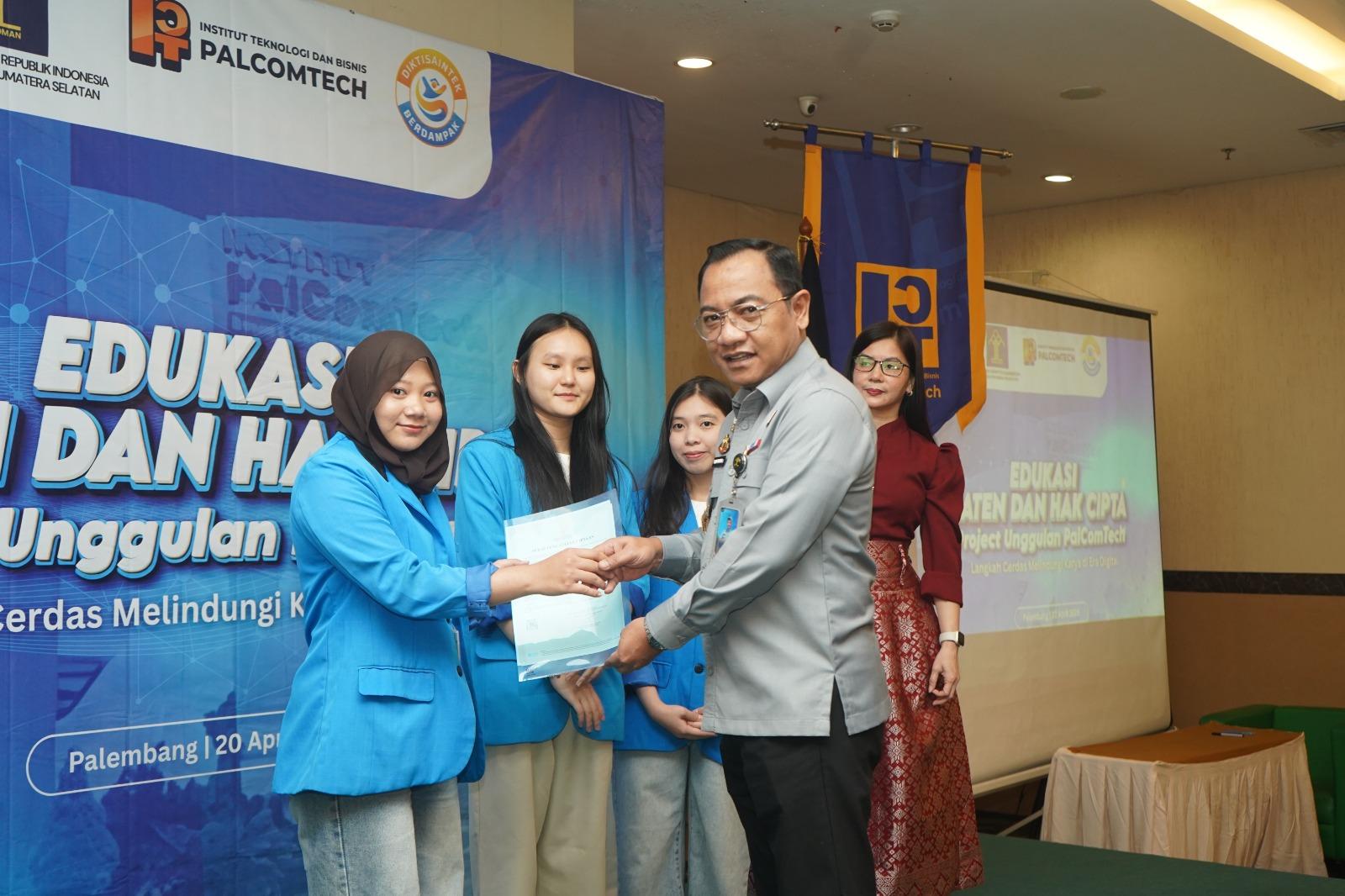 Langkah Cerdas Lindungi Karya, Kemenkum Sumsel dan Palcomtech Perkuat Ekosistem Inovasi Melalui Edukasi Paten dan Hak Cipta