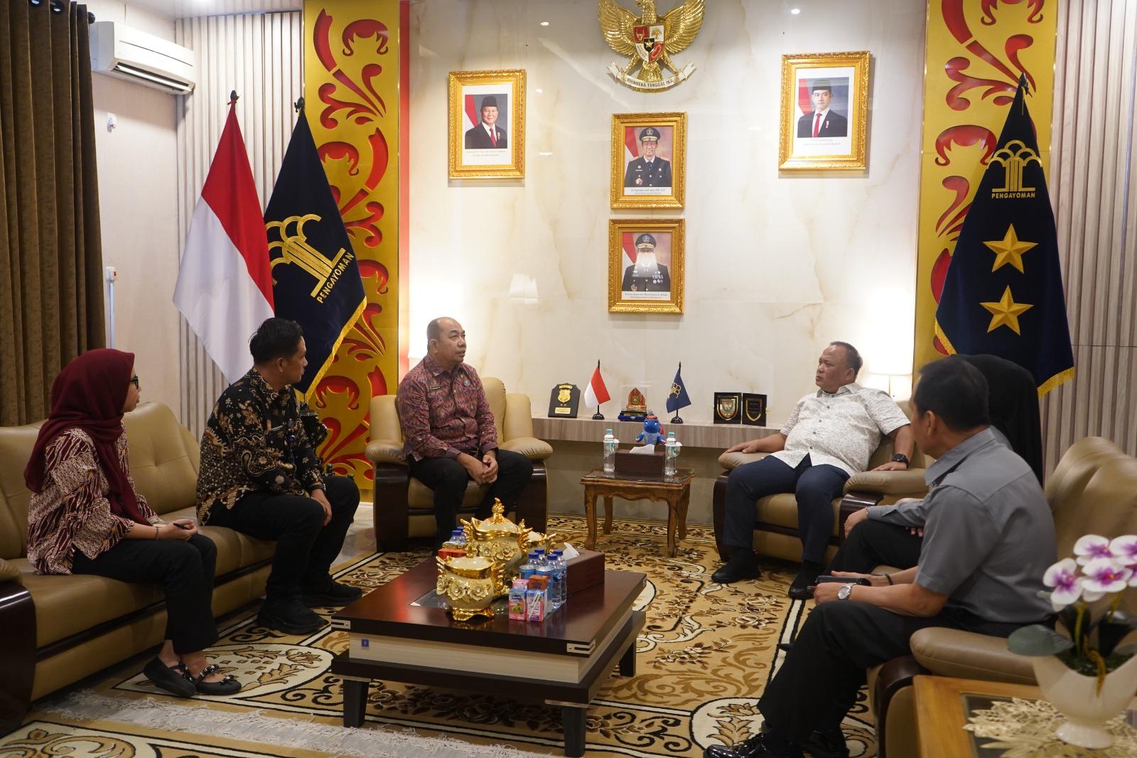 BNNP Sumsel Audiensi ke Kanwil Kemenkum Sumsel, Perkuat Sinergi Posbankum dan Program P4GN