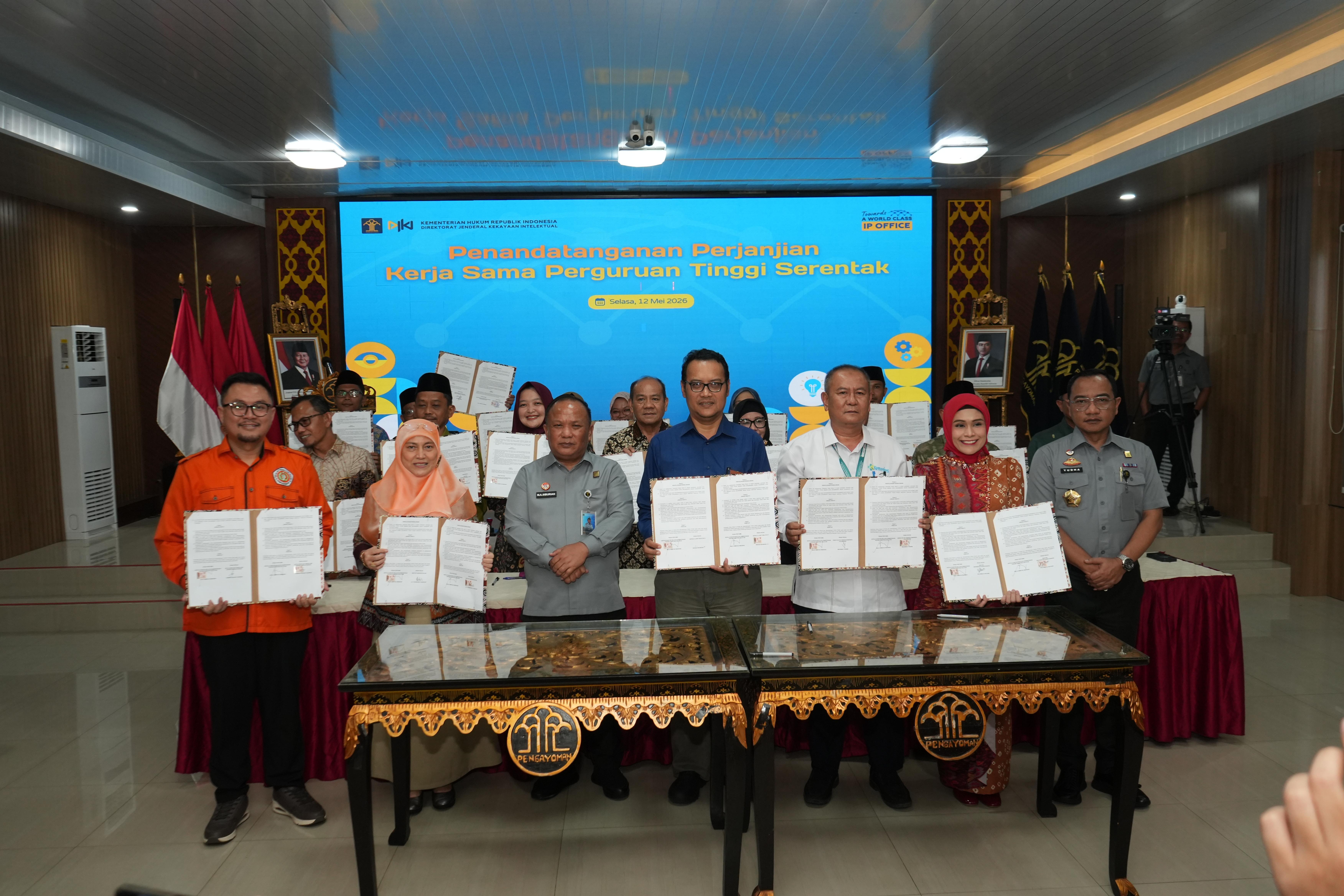 Bangun Kolaborasi Akademik dan Hukum, Kemenkum Sumsel Tandatangani PKS dengan 24 Perguruan Tinggi