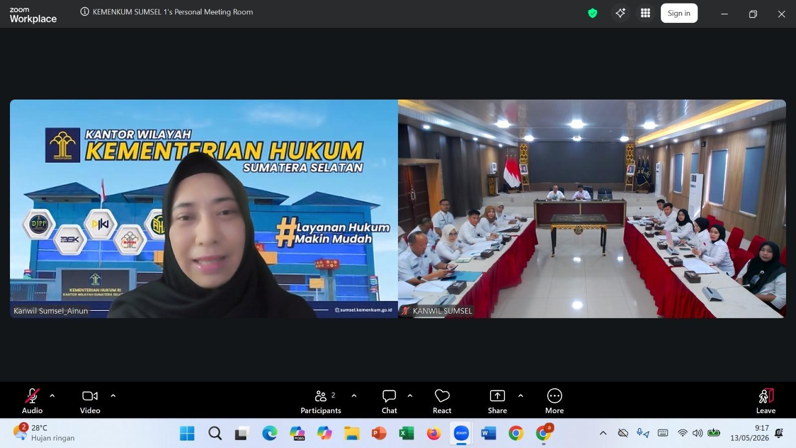 Perkuat Kualitas Regulasi Daerah, Kemenkum Sumsel Harmonisasi Raperda dan Raperbup Ogan Komering Ilir