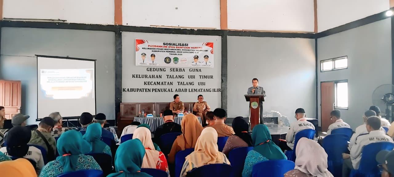 Posbankum Hadir Dekat Masyarakat, Kanwil Kemenkum Sumsel Gencarkan Sosialisasi Bantuan Hukum di PALI